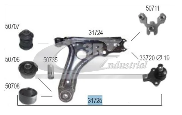 Control/Trailing Arm, wheel suspension
