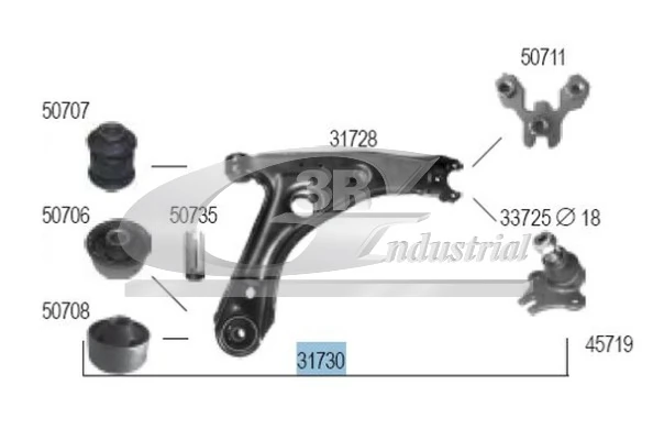 Control/Trailing Arm, wheel suspension