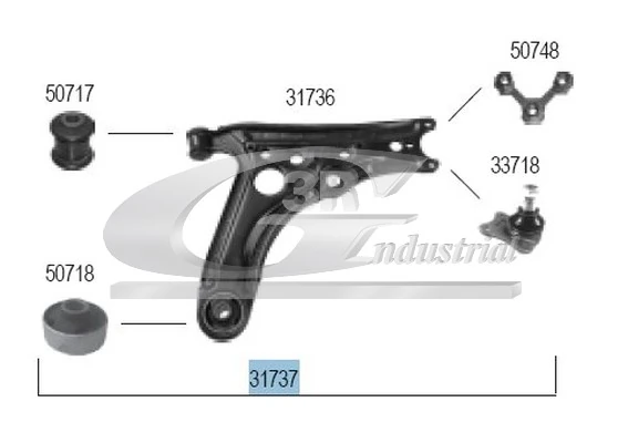 Control/Trailing Arm, wheel suspension