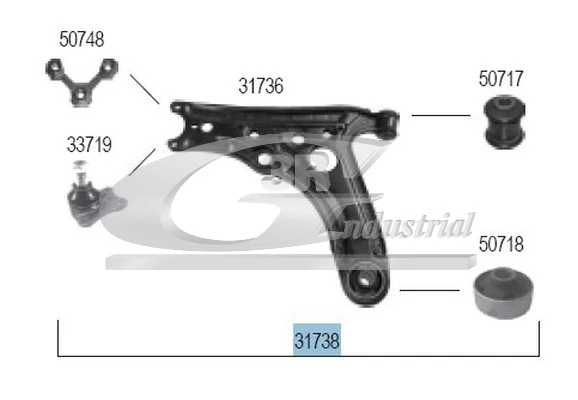 Control/Trailing Arm, wheel suspension