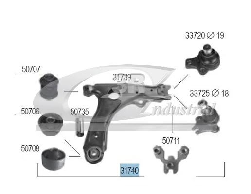 Control/Trailing Arm, wheel suspension
