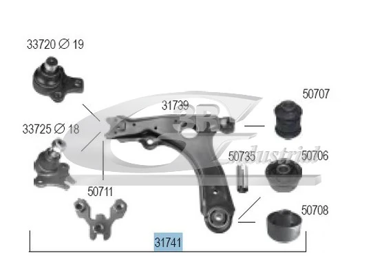Control/Trailing Arm, wheel suspension