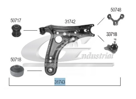Control/Trailing Arm, wheel suspension
