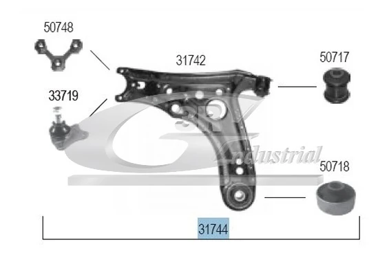 Control/Trailing Arm, wheel suspension