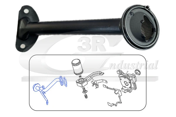 Oil pump suction pipe
