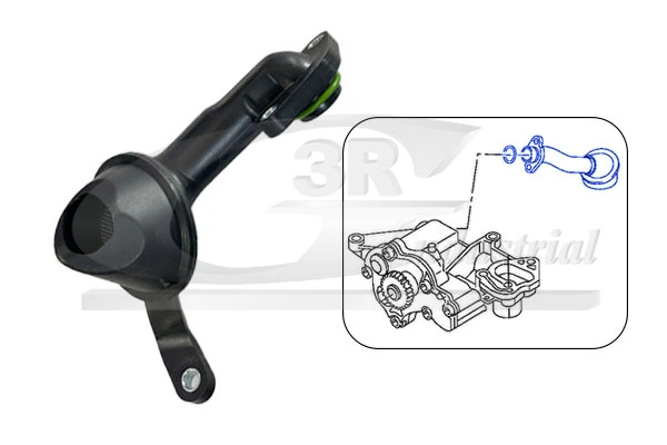 Oil pump suction pipe