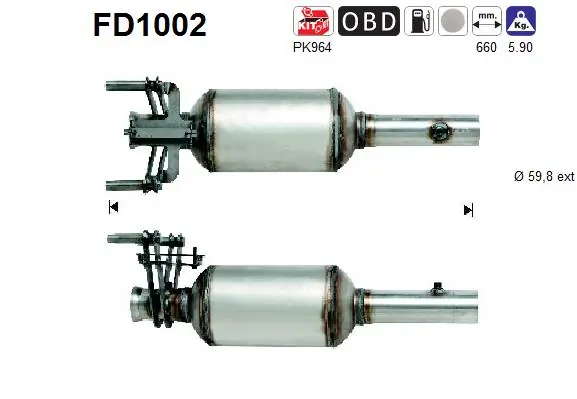 Soot/Particulate Filter, exhaust system