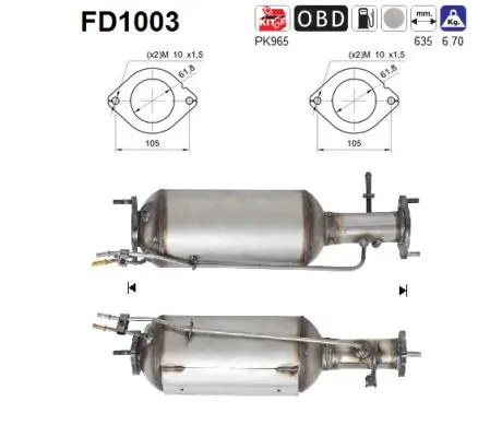 Soot/Particulate Filter, exhaust system