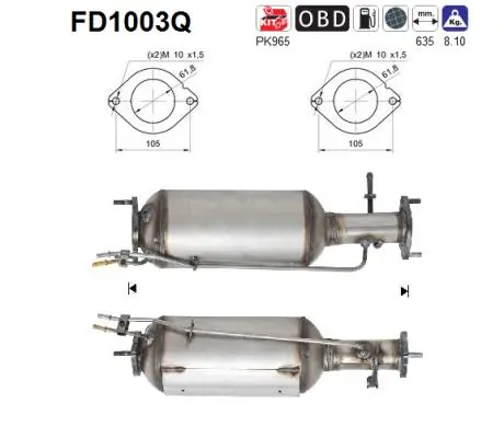 Soot/Particulate Filter, exhaust system