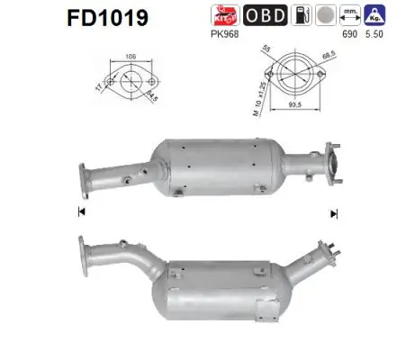 Soot/Particulate Filter, exhaust system