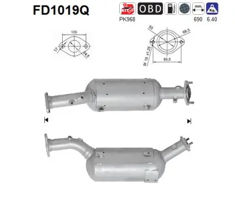 Soot/Particulate Filter, exhaust system