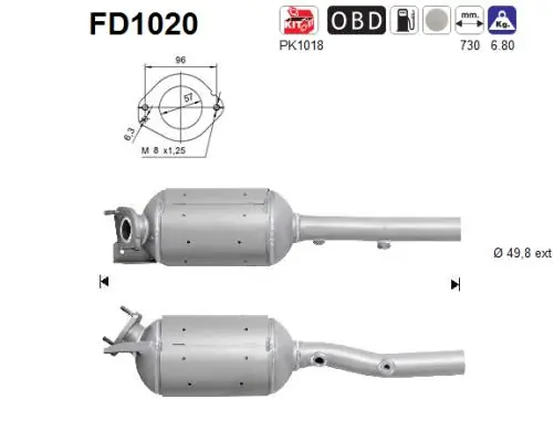 Soot/Particulate Filter, exhaust system