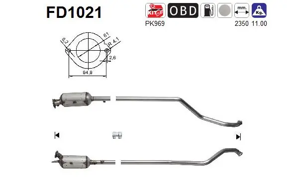 Soot/Particulate Filter, exhaust system