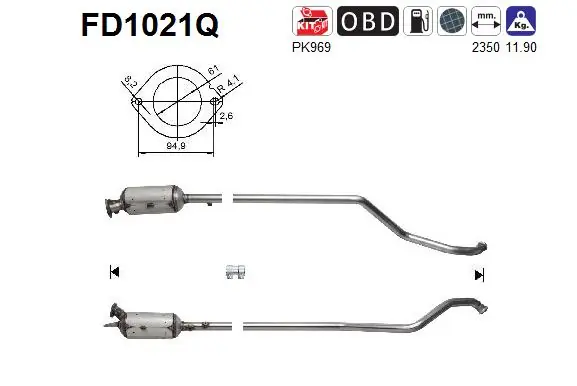 Soot/Particulate Filter, exhaust system