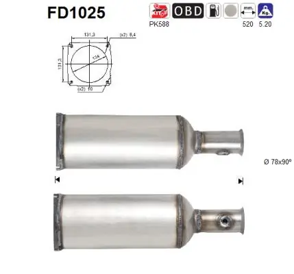 Soot/Particulate Filter, exhaust system