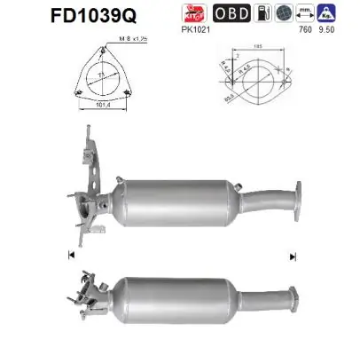 Soot/Particulate Filter, exhaust system