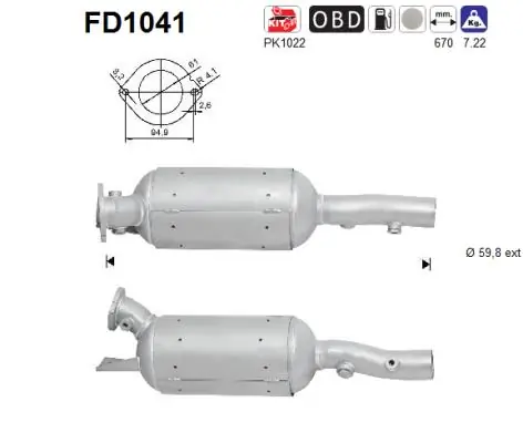 Soot/Particulate Filter, exhaust system