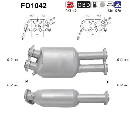 Soot/Particulate Filter, exhaust system