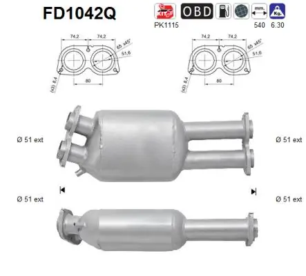 Soot/Particulate Filter, exhaust system