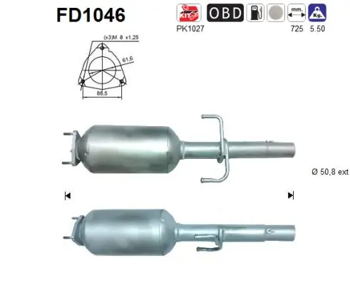 Soot/Particulate Filter, exhaust system