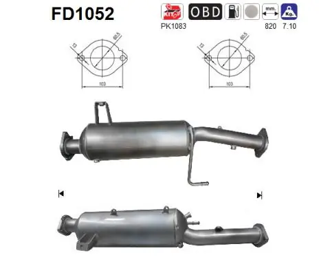 Soot/Particulate Filter, exhaust system