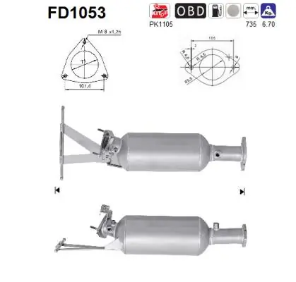 Soot/Particulate Filter, exhaust system