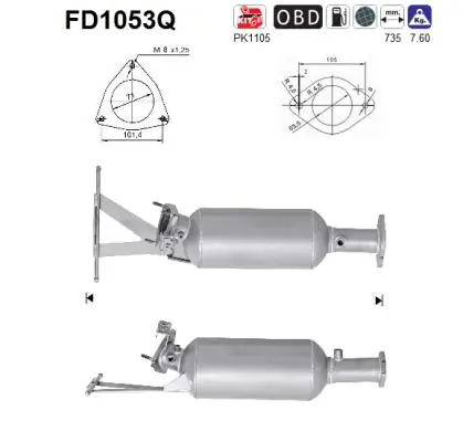 Soot/Particulate Filter, exhaust system