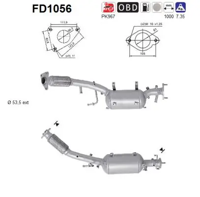 Soot/Particulate Filter, exhaust system