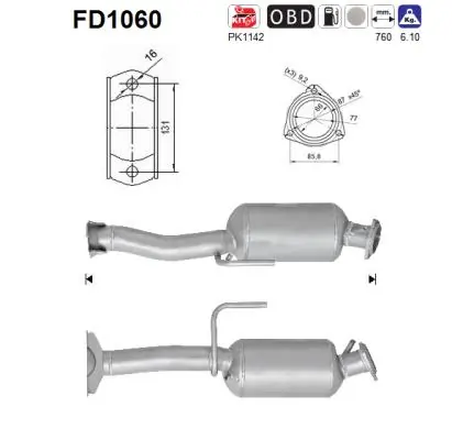 Soot/Particulate Filter, exhaust system