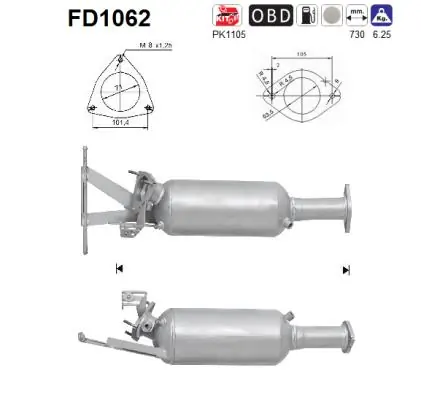 Soot/Particulate Filter, exhaust system