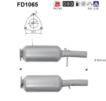 Soot/Particulate Filter, exhaust system