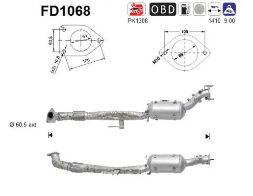 Soot/Particulate Filter, exhaust system