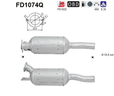 Soot/Particulate Filter, exhaust system