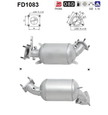 Soot/Particulate Filter, exhaust system