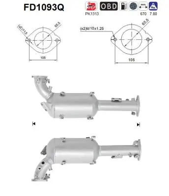 Soot/Particulate Filter, exhaust system