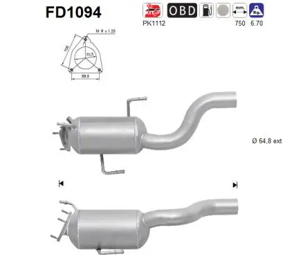 Soot/Particulate Filter, exhaust system