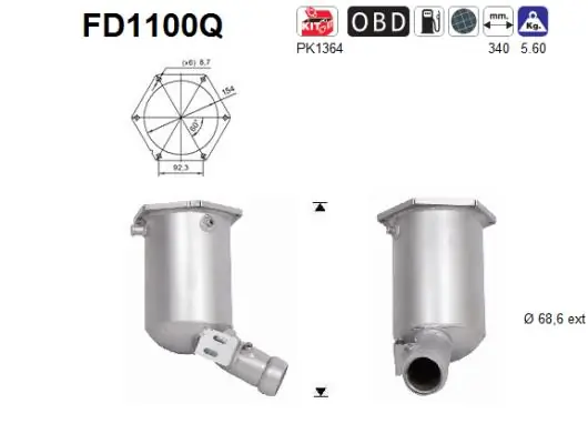 Soot/Particulate Filter, exhaust system