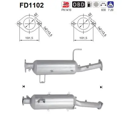 Soot/Particulate Filter, exhaust system