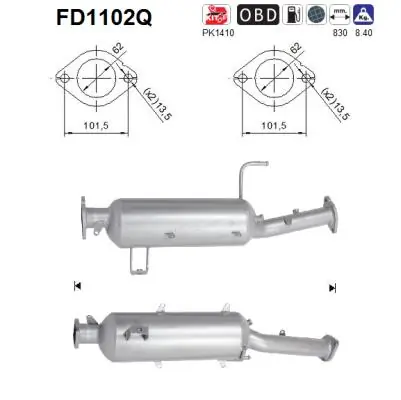 Soot/Particulate Filter, exhaust system