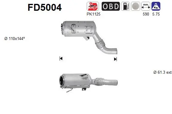 Soot/Particulate Filter, exhaust system