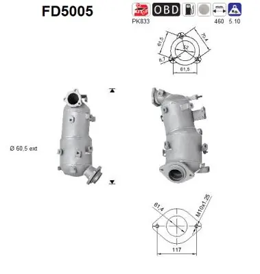 Soot/Particulate Filter, exhaust system