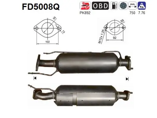 Soot/Particulate Filter, exhaust system
