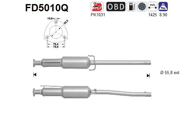 Soot/Particulate Filter, exhaust system
