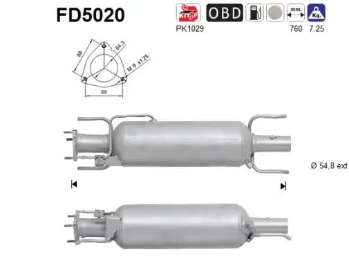 Soot/Particulate Filter, exhaust system