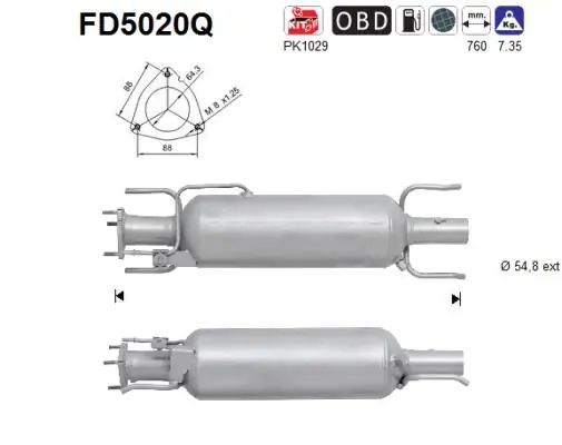 Soot/Particulate Filter, exhaust system