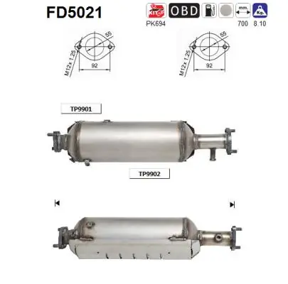 Soot/Particulate Filter, exhaust system