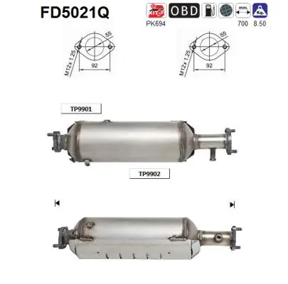 Soot/Particulate Filter, exhaust system
