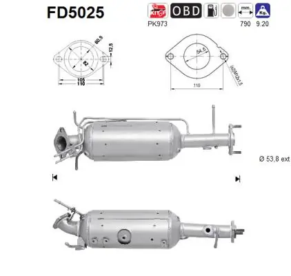 Soot/Particulate Filter, exhaust system