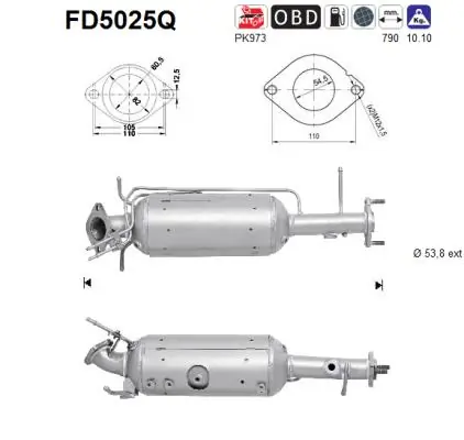 Soot/Particulate Filter, exhaust system