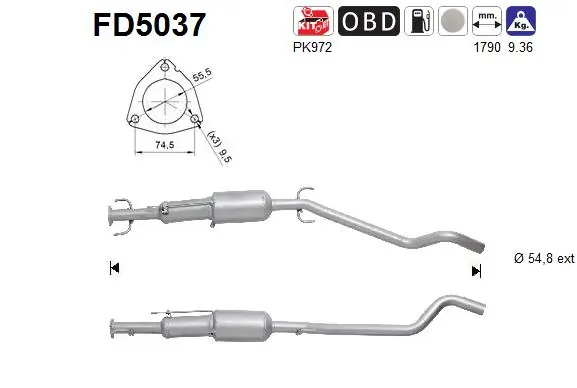 Soot/Particulate Filter, exhaust system